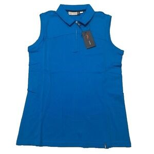 KJUS Women's Callie Polo Shirt UPF 50+ 1/4‎ Zip Sleeveless NWT - Size 38M (US 8)